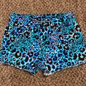 Justice Premium 14 S multicolor animal print shorts